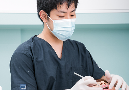 POINT01 治療：キレイな歯を手に入れる前のメンテナンス 一般歯科・口腔外科・予防歯科